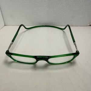 CliC Reading Glasses Unisex +2.50 Green Magnetic Front Connection Neck Hang
